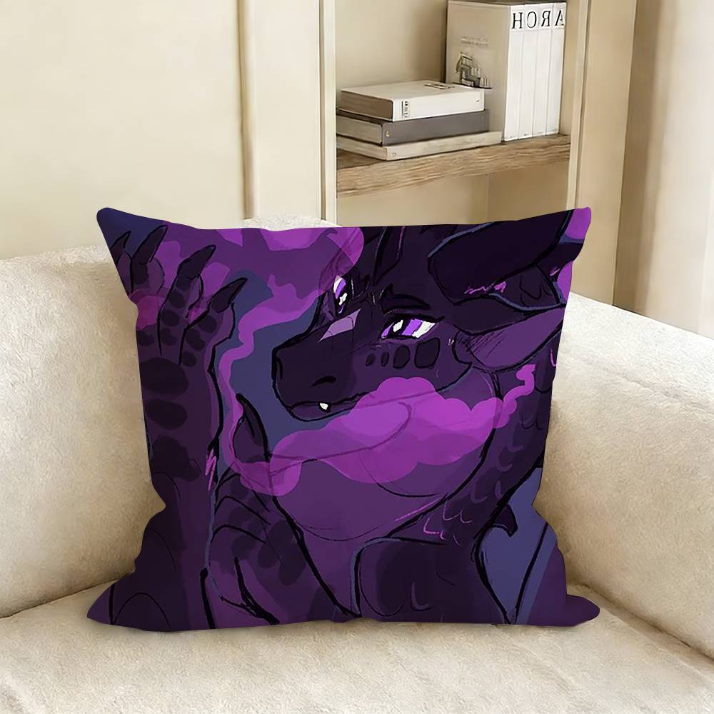 WWings of FFire Dragon Pillow Case Living Room Sofa Cushion Cover Suitable For Home Bedroom Room Decoration