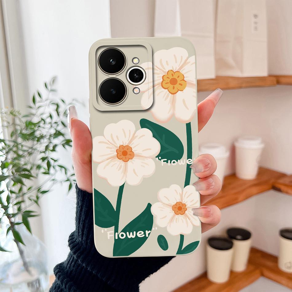

Case For Realme 15 Pro 5G Luxurious Flowers Upgrade Lens Protection Back Cover For Realme15 Pro Soft Liquid Silicone Phone Shell realme 15 Pro