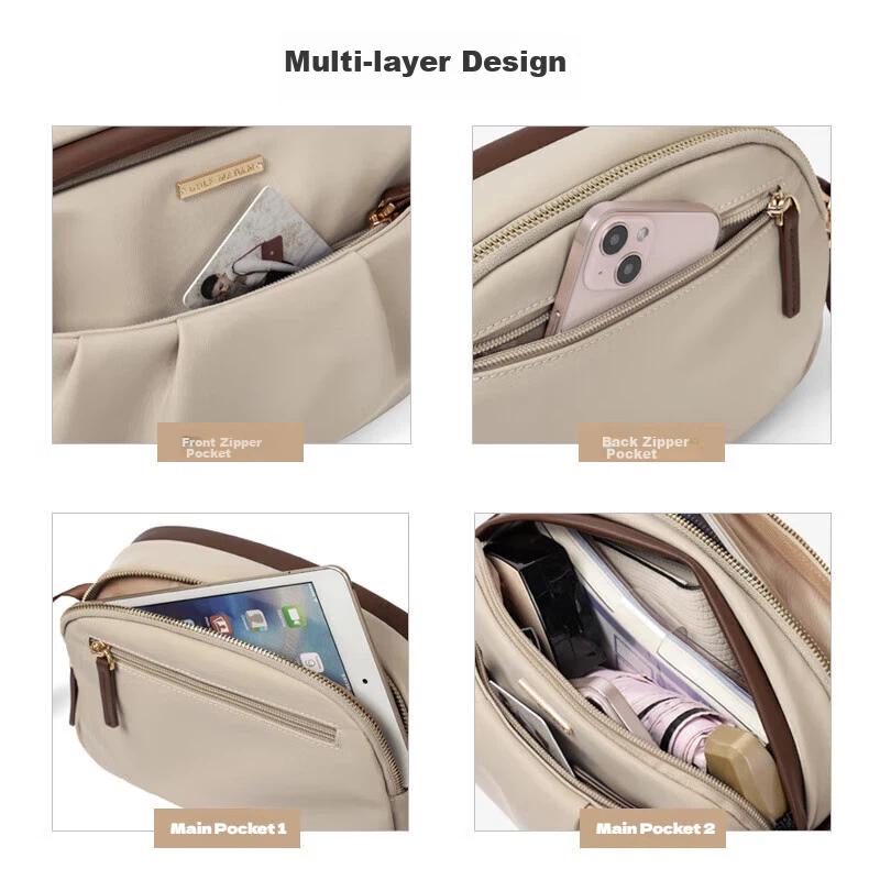 GOLF Crossbody Bag, Women's Casual Shoulder Bag, Versatile Handbag, Water-Resistant Storage Pouch