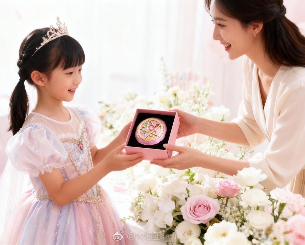 portable makeup mirror with a Sailor Moon crystal star Features a a compact and lightweight and a metal shell for easy Perfect for and Foldable,