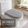 2 Pieces Toilet Lid Cover Soft Seat Dust Long-Lasting for Bathroom