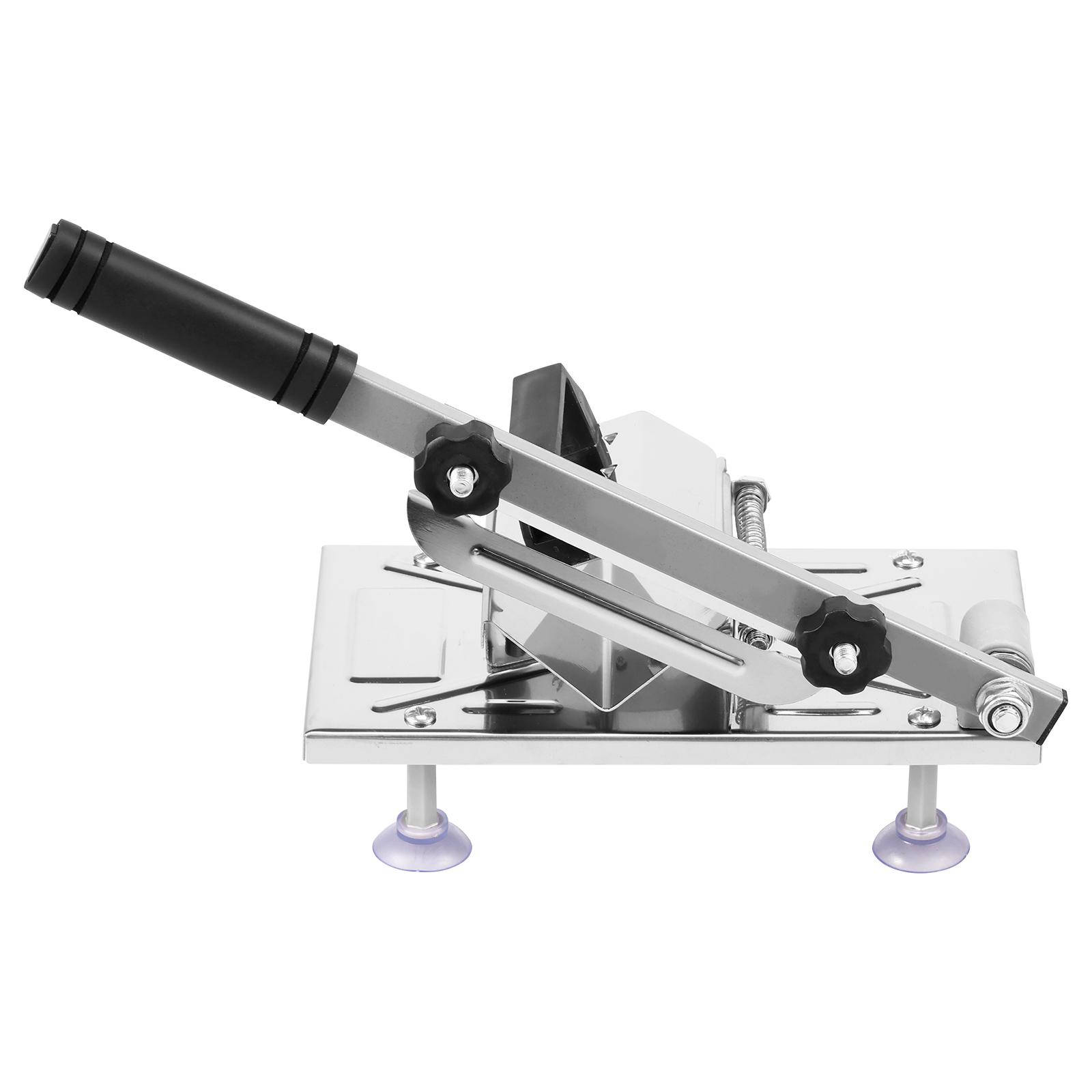 

Машина для нарезки рулета из баранины Нержавеющая сталь Мясорезка Говядина Тонкая нарезка Ручная Резак для замороженного мяса для Мяса Кухонные аксессуары серебряный