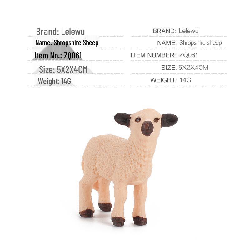 Simulated Christmas Reindeer and White-Tailed Deer Ornament Set