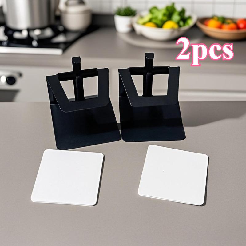 2Pcs Multifunctional metal kitchen tissue rack wall hanging place cutting board rack wall punch-free pot lid storage rack