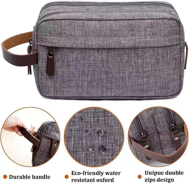 Capacity Portable Large Travel Business Oxford Cloth Cosmetic Pouch For Men
