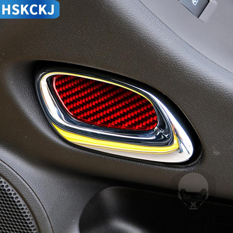Carbon Fiber Inner Door Handle Bowl Cover Accessories Styling Decoration For Chevrolet Camaro 2010 2011 2012 2013 2014