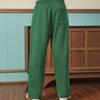 Reebok Solid Color Straight Leg Button Knit Casual Pants Unisex Bottoms Dark-Green 23FRC605UGL1
