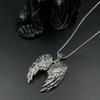 Y2K Gothic Personalized Creative Angel Wings And Sword Pendant Necklace Couple Necklace Suitable For Daily Wear