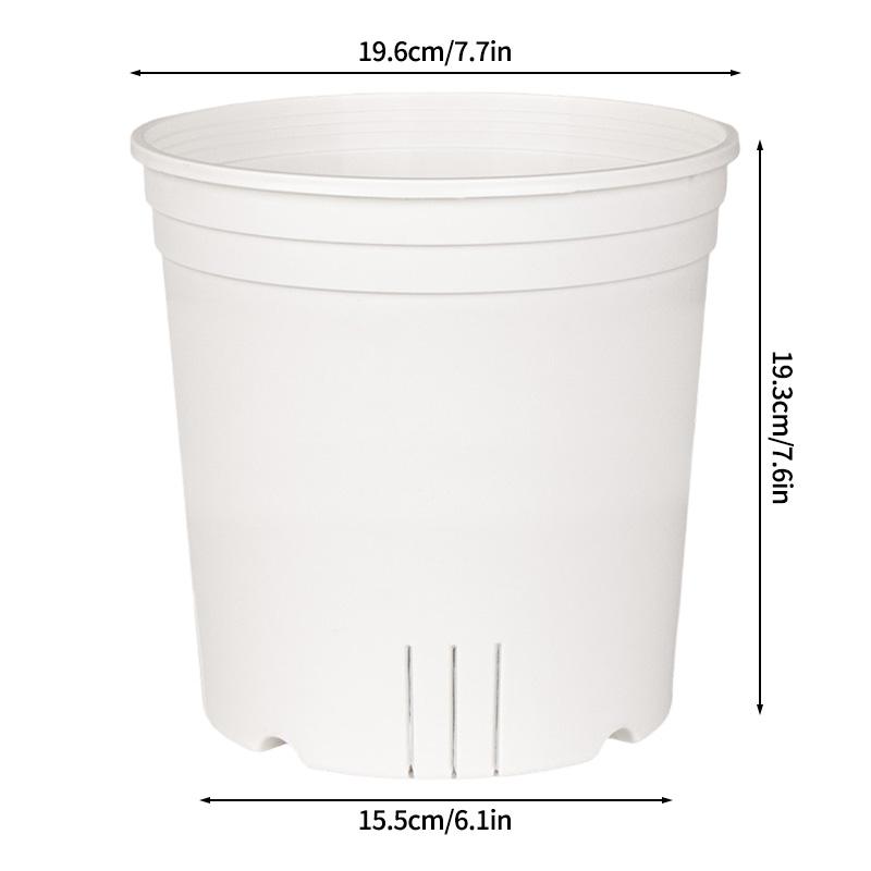 Transparent Gallon Flowerpot Plastic Planters Household Balcony Potted Plant Pot Root Control Breathable Seedling Nursery Pot
