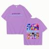 New K-Pop Demon Hunters Print T-shirts Women Men Summer Cool Short Sleeve Female Casual T-shirts Round Neck Tops
