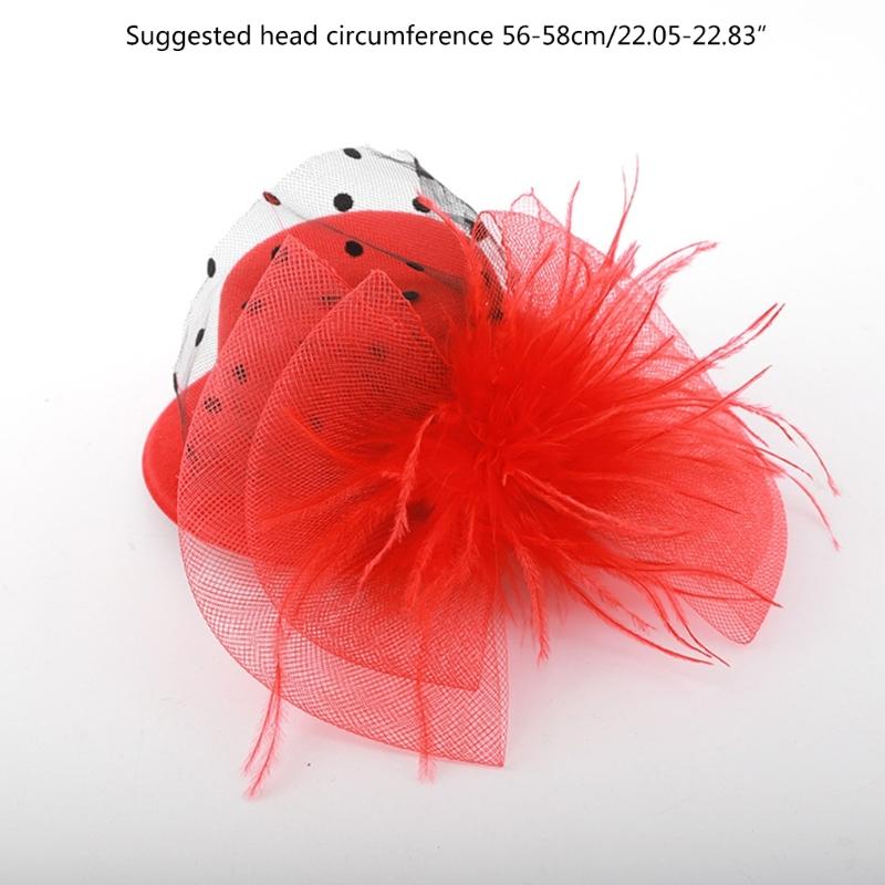 Feather Top Hat Shape Hair Clip Girls Halloween Hair Hairpins Lovely Hair Clip
