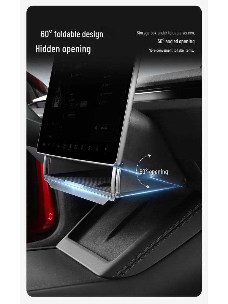 Tesla Model 3 Silicone Pad for Center Console Storage Box - Interior Decoration Accessory