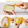 Orange Peeler, Plastic Orange Peeler, Simple Lemon Peeler, Grapefruit Peeler, Creative Cutter, Orange Peeler Tool with Folding Handle