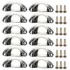 12Pcs Shell Furniture Handles Cabinet Pulls Drawer Knobs Half Moon Kitchen Cupboard Wardrobe Door Handle Antique Hardware