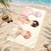 Kpop demon hunters Microfiber Beach Towel Quick Dry Sand Free Lightweight Beach Towels for Travel Swimming Camping