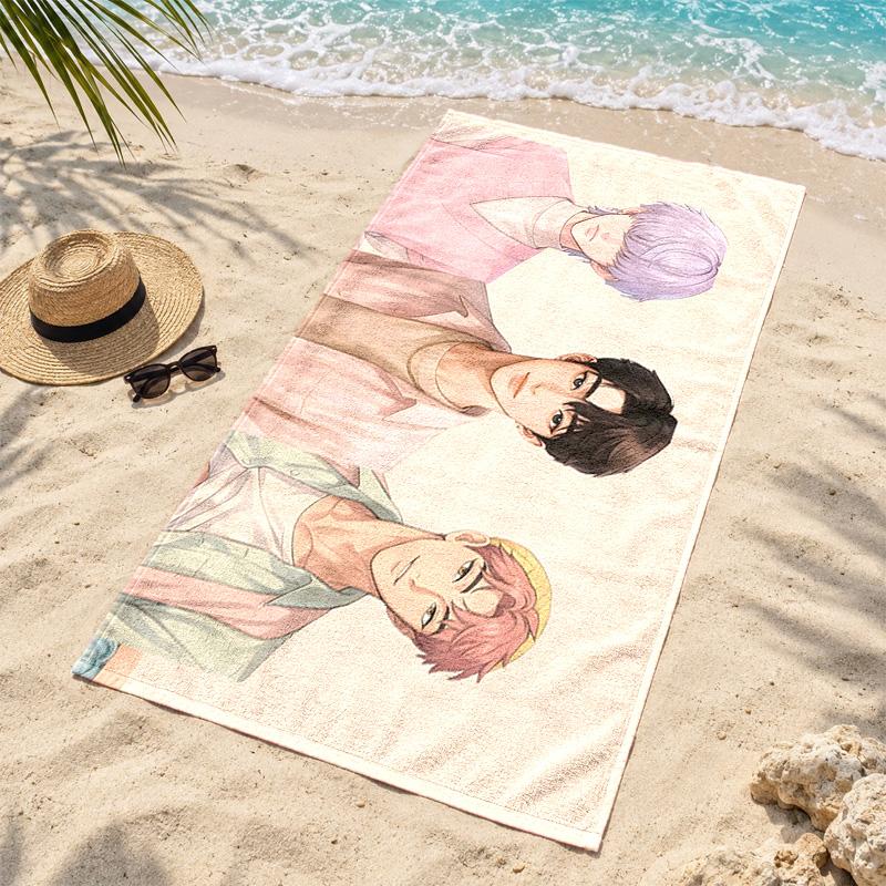 Kpop demon hunters Microfiber Beach Towel Quick Dry Sand Free Lightweight Beach Towels for Travel Swimming Camping