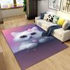 3D Cartoon Cute Cat Area Koberec,Koberec pro domácí obývací pokoj Dětská ložnice Sofa Rohožka Dekor,Kuchyňská protiskluzová podložka na podlahu