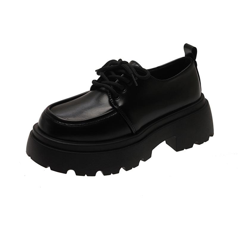 Platform small leather shoes genuine leather women's shoes spring and summer new Mary Jane single shoes