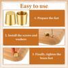 4PCS Brass Cutting Board Feet Furniture Leg Chopping Board Stabilisers Non Slip Jewelry Box Board Display Tray Riser Feet
