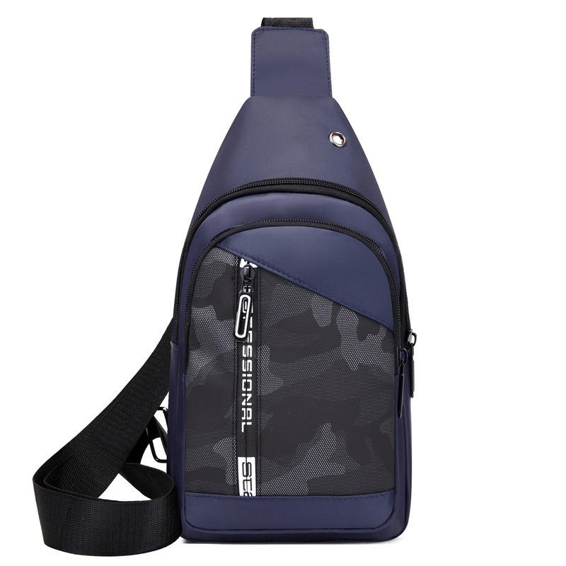 Men's Breast Bag Trendy Brand Outdoor Leisure Fashion Trend Messenger Bag Camouflage Large Capacity Function Outdoor Backpack Breast Bag