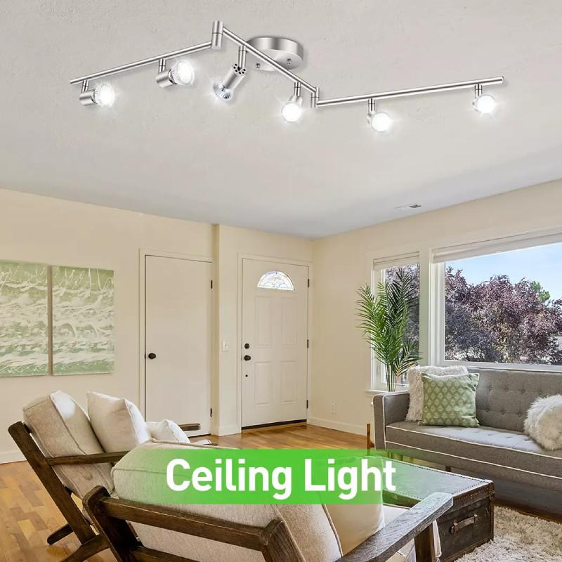 Modern Minimalist Iron Art Spotlight Decorative Lighting For Exhibition Background Walls