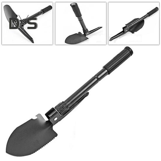 Klappspaten, multifunktionale Militärschaufel mit Aufbewahrungstasche, Outdoor-Überlebensschaufel, taktische Schaufel zum Wandern, Camping und Gartengebrauch