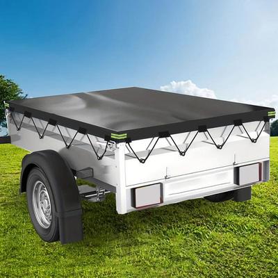 Truck Bed Tarp Cover For Short Box Waterproof Pickup Truck Tarp Cover 600D Oxford Cloth Car Bed Cover For Most Common Pickup