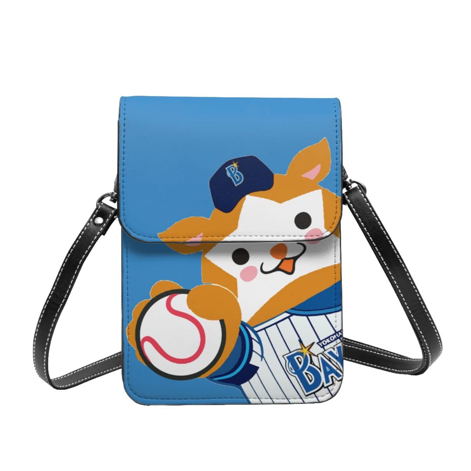 

[JMI] Yokohama DeNA BayStars Smartphone Pouch Genuine Leather Shoulder Bag Thin Women s Men s Mini Pouch Popular Wallet Crossbody Bag