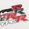 3D Metal Car Styling Type R Logo Rear Trunk Sticker Badge Emblem Decal For Honda Civic TYPE R CRV HRV Accord Fit Car Accessories