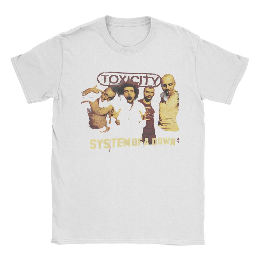 Rock System of a Downs Toxicity T Shirt Unisex Cotton Tops Funny System of a Down  O-neck Short Sleeve