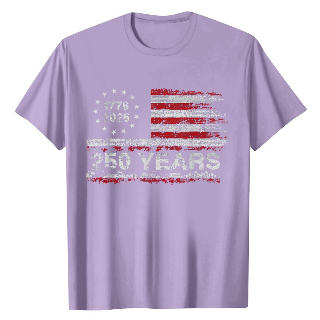 Unisex Round Neck Casual Digital Printed Short Sleeved T-shirt Top