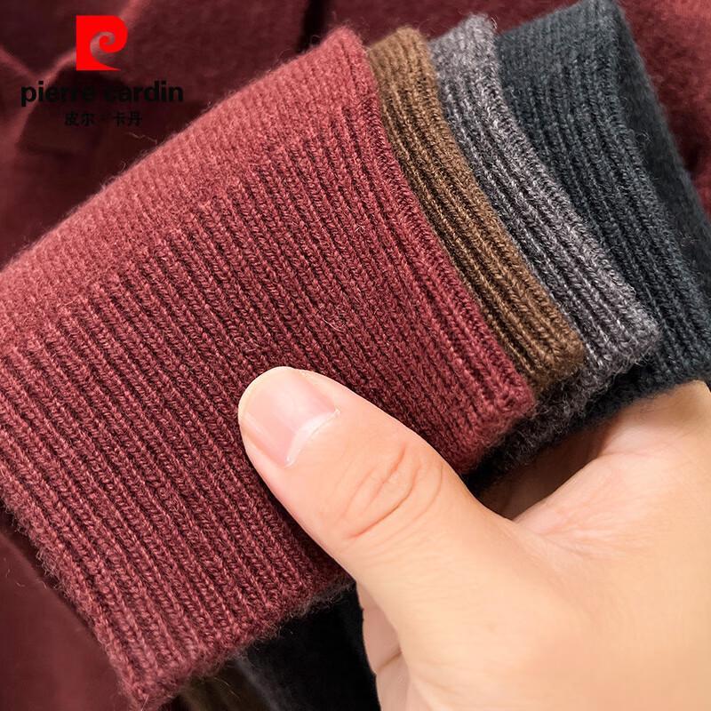 Pierre Cardin Men's 100% Wool Polo Collar Sweater