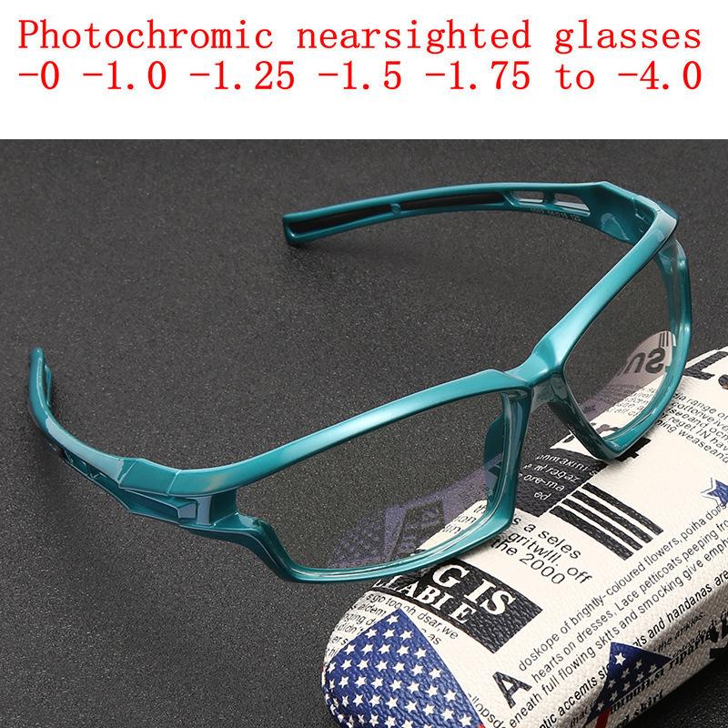 

Men Photochromic Sunglasses Outdoor Sports Goggles Women Color Changing Driving 2021 New Optical Prescription Myopia Glasses NX myopia-0 синий