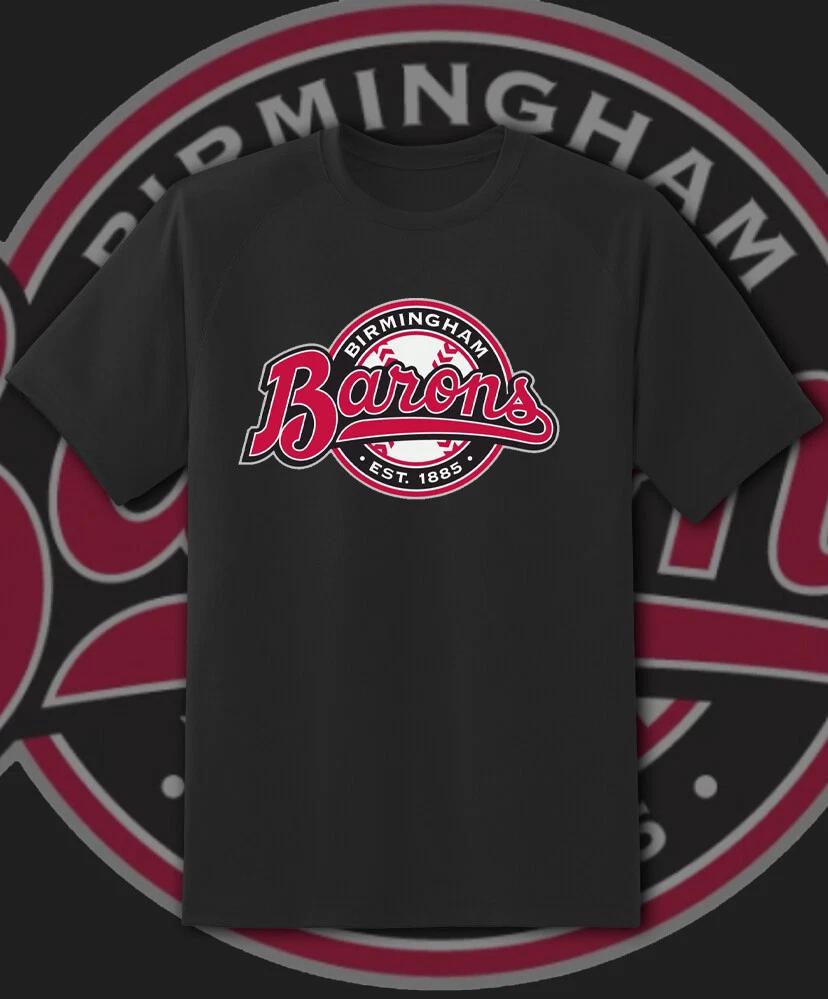 Birmingham Barons Milb Team Logo Milb 100% Cotton T-shirt Mens Tees Top Youth M - Adult 6XL Fast Ship! XL