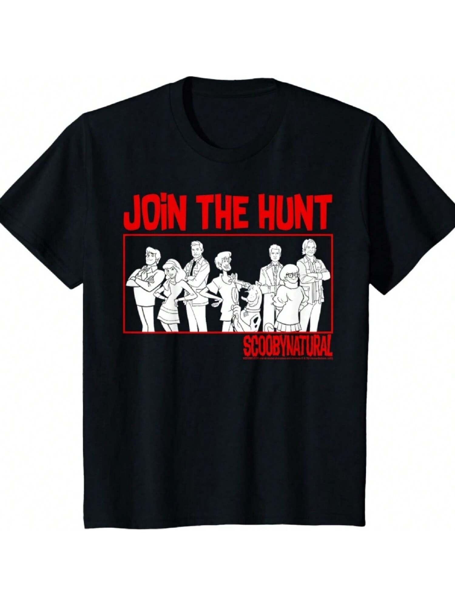 Kids Scoobynatural Join The Hunt Group Shot Line Up T-Shirt S