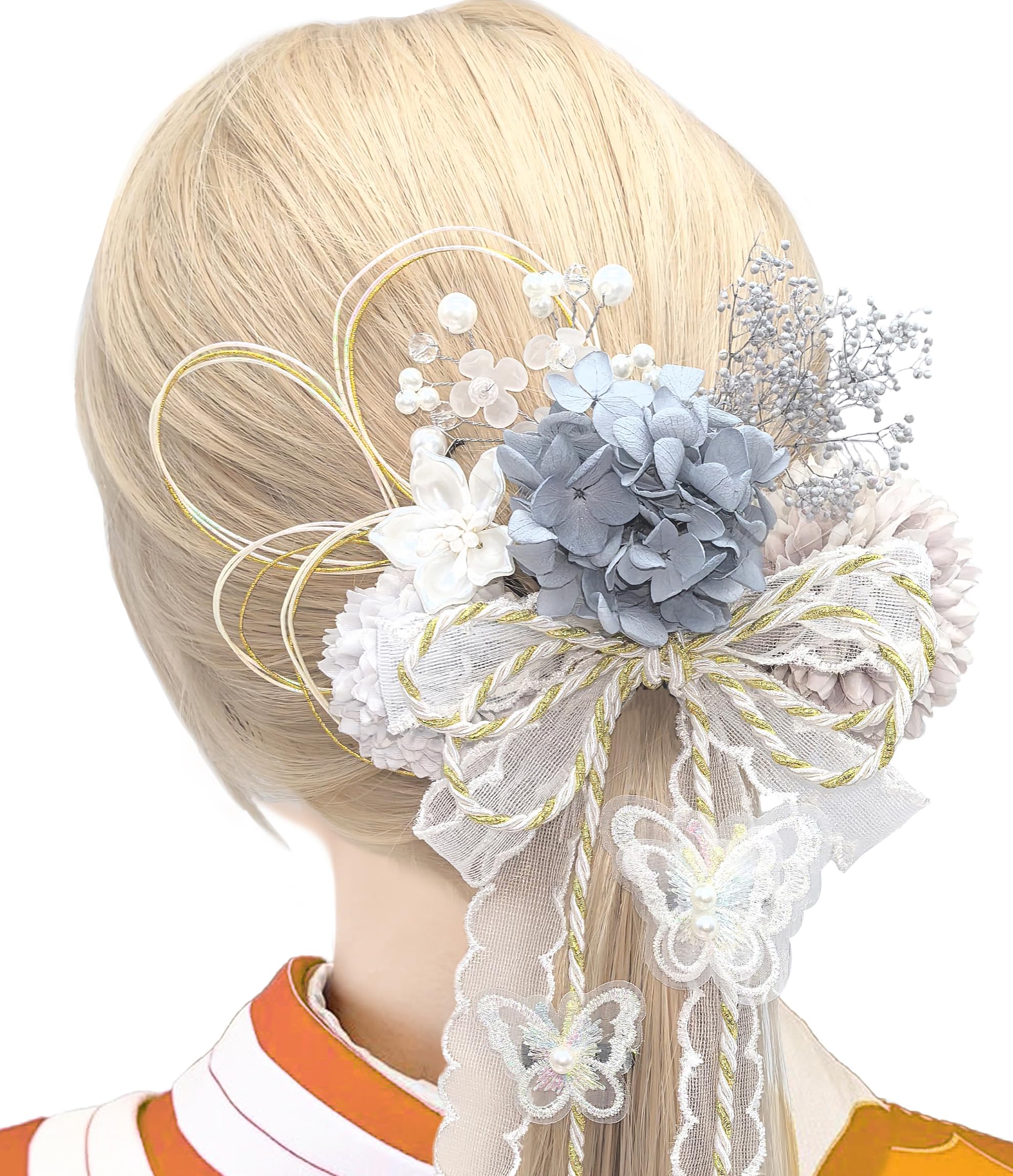 

JZOON Hair Ornament Colors for and Perfect for and Dried and Preserved S0005 (7 Available) Coming-of-Age Ceremonies, Graduations, Weddings. Kimono,