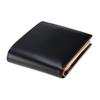 [Cypris] Shirasagi Leather Bi-fold Wallet 8223 (Black) 11.5cm X 9.5cm