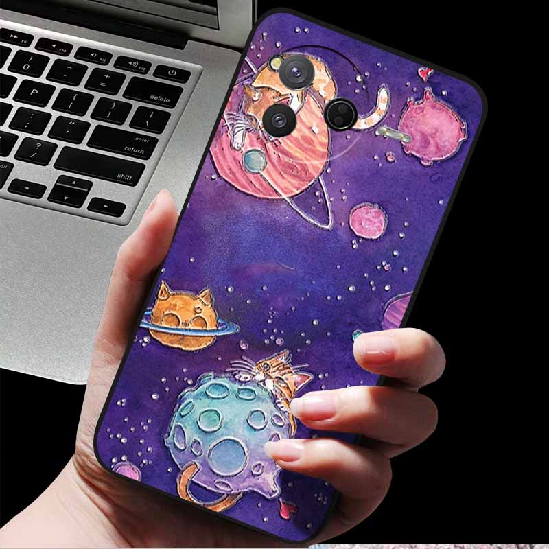 For Xiaomi Poco F7 Pro/ Poco F7 Ultra 3D Relief Embossed Retro Silicone Back Cover Case for Poco F7 Pro 5G Emboss Funda F7 Ultra