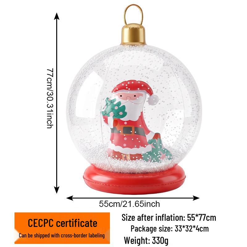 Eco-friendly Inflatable PVC Christmas Cartoon Party Decor Ball