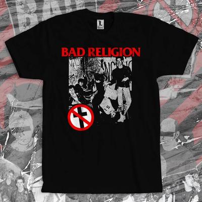 Unisex Short Sleeve Crew Neck Cotton T Shirt Bad Religion 1981