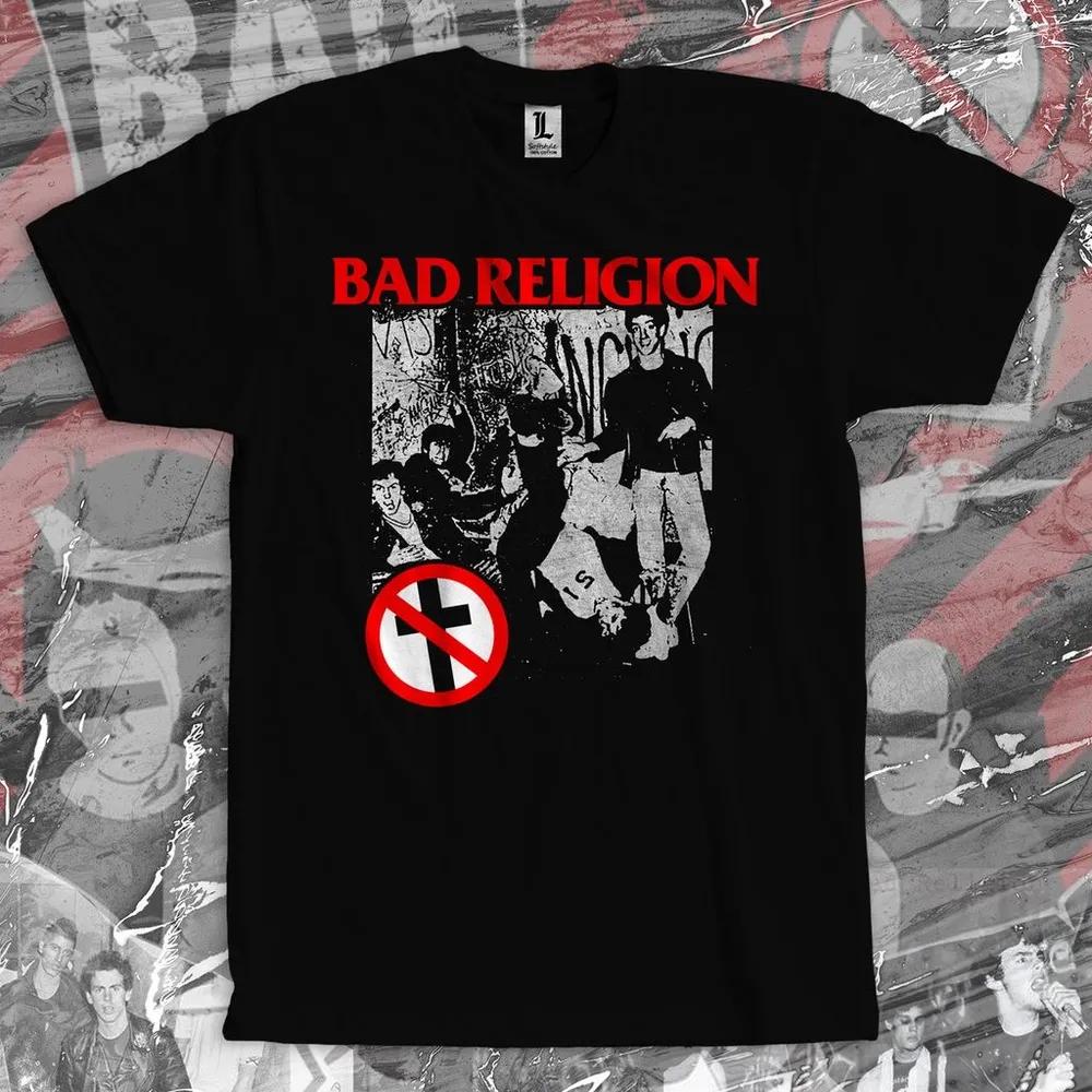 Unisex Short Sleeve Crew Neck Cotton T Shirt Bad Religion 1981 S