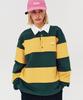 MOODBETTER 48 College Stripe Rugby Shirt Yellow