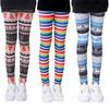3 stk Kreative Jenteleggings Bukser Trykk Blomster Gymnastikktøy Bukser