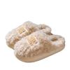 Thick-bottomed cotton slippers autumn and winter 2025 new indoor home non-slip warm plush cotton mop