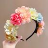 Rutschfestes Blumen-Stirnband für Mädchen, Bequeme, Flexible Haar-Accessoires mit Kunstblumen, Traditionelle Nationale Haarnadel für Hanfu-Party