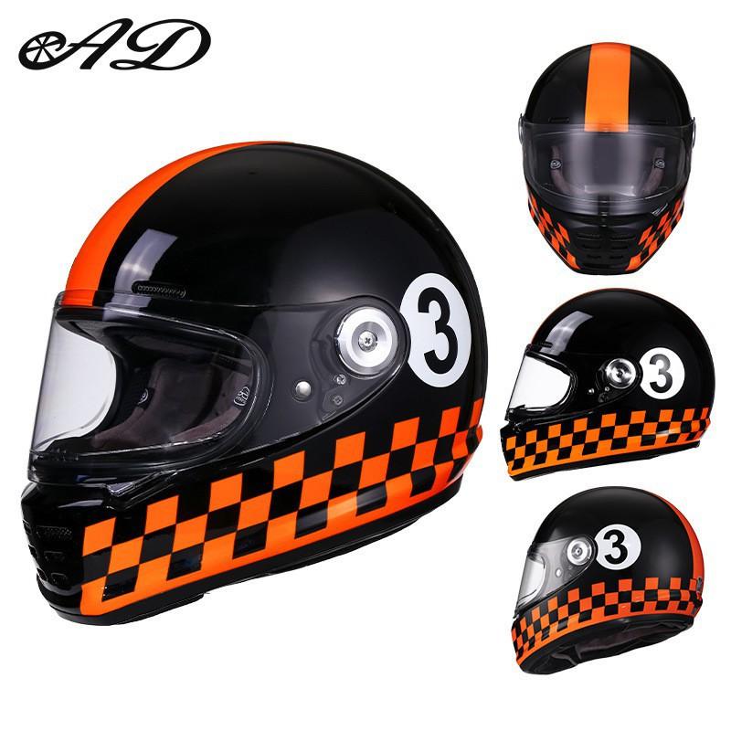 

New National Standard FRP Small Helmet Retro Motorcycle Cruise Pedal Male Female Locomotive Full XL size 59-60 head circumference
