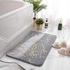 Bath Mats Rugs & Toilet Covers Non Slip Soft Thick Absorbent Marble Design Bathroom Mat