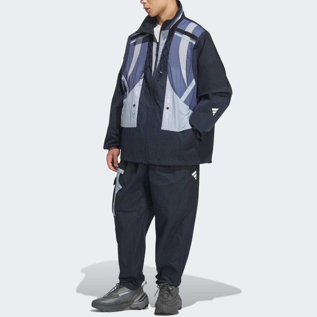 Adidas Fos Future Style Woven Joggers Unisex Joggers Aurora-Ink-Blue Bright-White JM8637