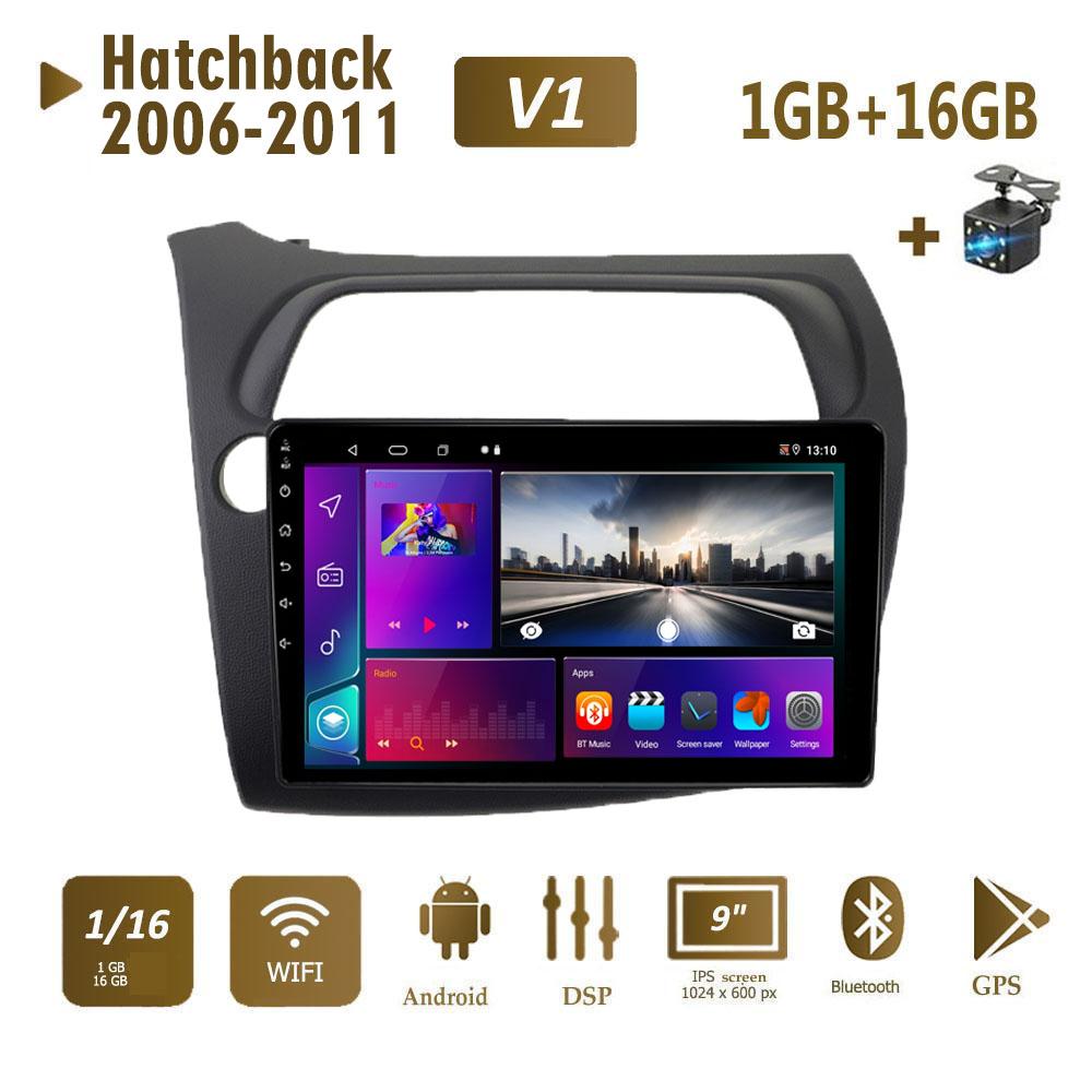 

2 + 32 ГБ для Honda Civic Hatchback 2006-2011 Android автомобильное радио стерео мультимедийный видеоплеер навигация GPS Carplay LHD RHD IPS экран 1+16GB