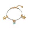 Dopamine Necklace and Bracelet with Whale, Starfish, Shell, 18k Stainless Steel, Multi-Color Conch Pendant.